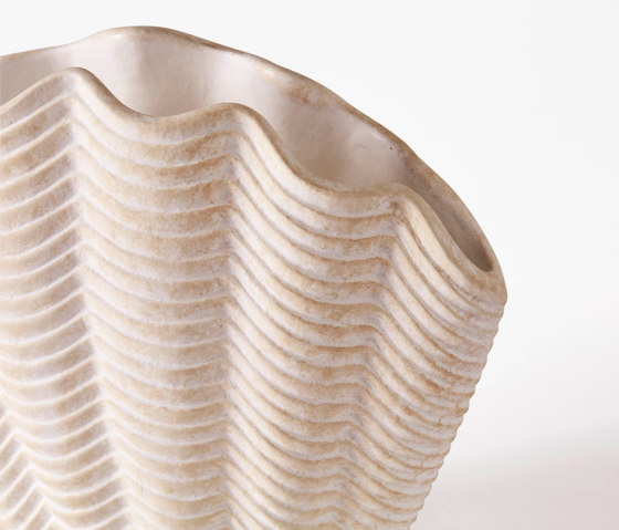 Concha Vase White Medium | Floreros | Dusty deco