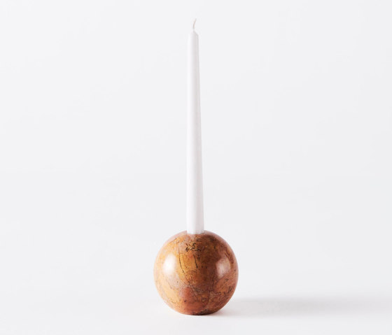 Sphere Candle Holder 10 Red | Candlesticks / Candleholder | Dustydeco