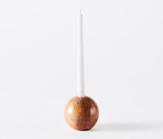 Sphere Candle Holder 10 Red | Candelabros | Dustydeco