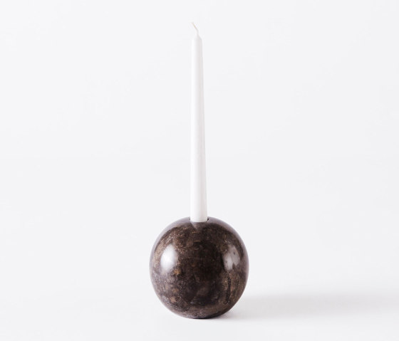 Sphere Candle Holder 12 Grey | Candelabros | Dustydeco