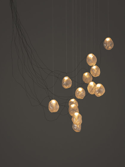 Series 73.13V sculptural cable - clear | Suspended lights | Bocci