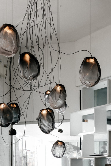 Series 73.13V sculptural cable - clear | Suspended lights | Bocci