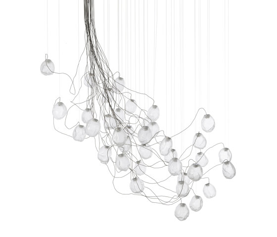 Series 73.37V sculptural cable - clear | Suspended lights | Bocci