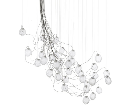 Series 73.37V sculptural cable - clear | Suspensions | Bocci