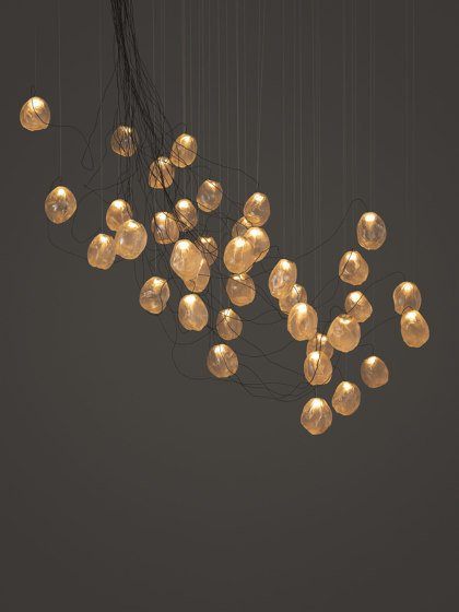 Series 73.37V sculptural cable - clear | Suspended lights | Bocci