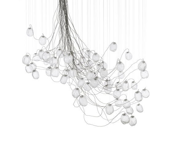 Series 73.61V sculptural cable - clear | Suspended lights | Bocci