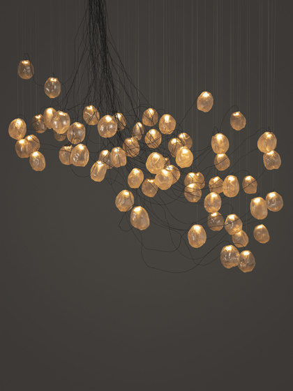 Series 73.61V sculptural cable - clear | Suspended lights | Bocci