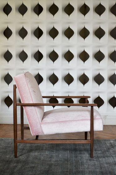 Gaia pink velvet armchair | Sessel | mg12