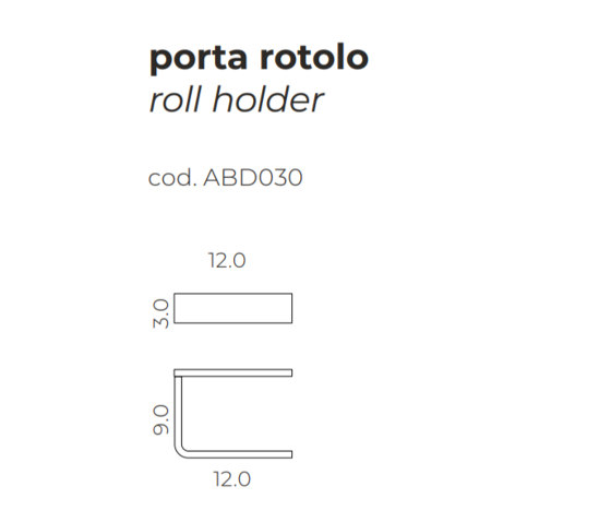 Roll holder | Toilettenpapierhalter | mg12