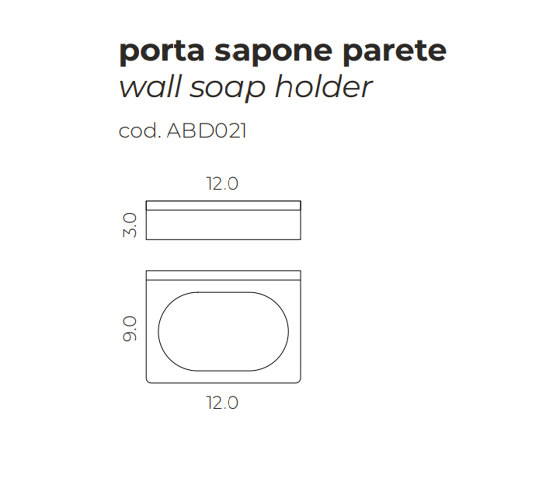 Wall-mounted soap holder | Seifenhalter | mg12