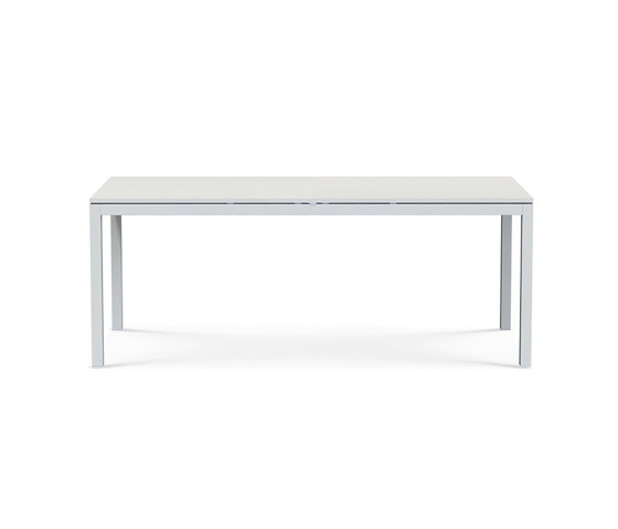 Flat Extendable rectangular dining table 160-250x100 | Dining tables | Ethimo