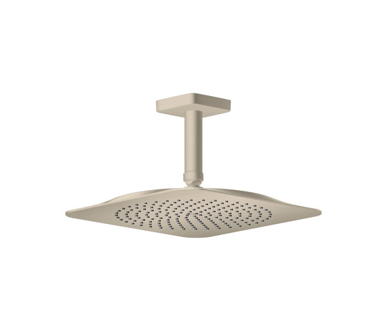 AXOR Citterio C Overhead shower 270/270 1jet EcoSmart+ with ceiling connector | Brushed Nickel | Shower controls | AXOR