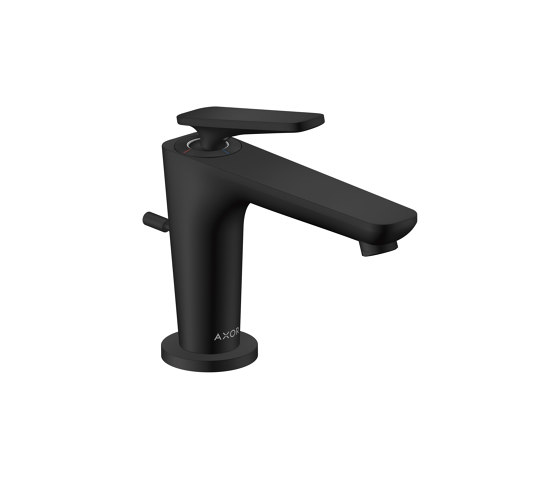 AXOR Citterio C Single lever basin mixer 90 with CoolStart for hand washbasins and pop-up waste set | Matt black | Wash basin taps | AXOR
