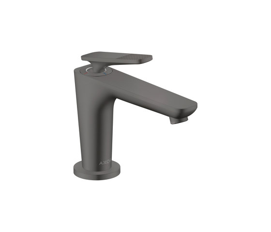 AXOR Citterio C Einhebel-Waschtischmischer 90 mit CoolStart für Handwaschbecken und Ablaufgarnitur - Cubic cut | Brushed Black Chrome | Waschtischarmaturen | AXOR