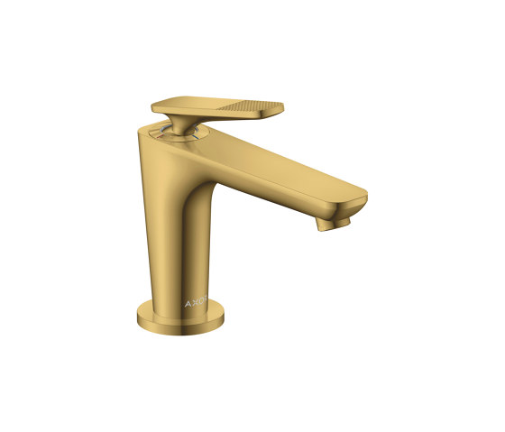 AXOR Citterio C Single lever basin mixer 90 with CoolStart for hand washbasins and waste set - cubic cut | Polished Gold Optic | Wash basin taps | AXOR