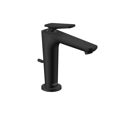 AXOR Citterio C Single lever basin mixer 125 with CoolStart and pop-up waste set | Matt black | Wash basin taps | AXOR