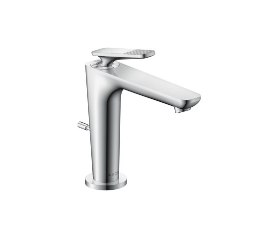 AXOR Citterio C Single lever basin mixer 125 with CoolStart and pop-up waste set - cubic cut | Wash basin taps | AXOR
