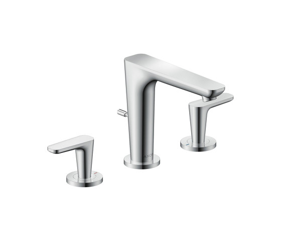 AXOR Citterio C 3-hole basin mixer 125 with pop-up waste set | Wash basin taps | AXOR