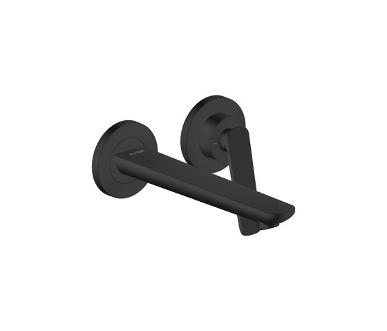 AXOR Citterio C Single lever basin mixer for concealed installation wall-mounted with spout 195 mm | Matt black | Wash basin taps | AXOR