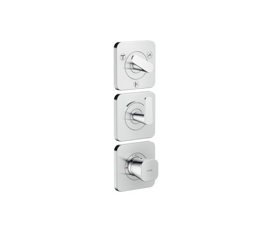 AXOR Citterio C Módulo de termostato 380/120 empotrado con embellecedor para 3 funciones | Grifería para duchas | AXOR