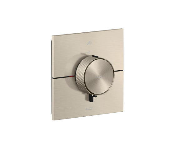 AXOR ShowerSelect ID Thermostat Unterputz eckig für 2 Verbraucher mit integrierter Sicherungskombi nach EN1722 | Brushed Nickel | Duscharmaturen | AXOR