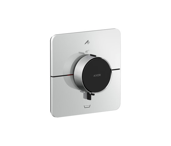 AXOR ShowerSelect ID Termostato empotrado softsquare para 2 funciones con combinación de seguridad integrada según EN1717 | Grifería para duchas | AXOR