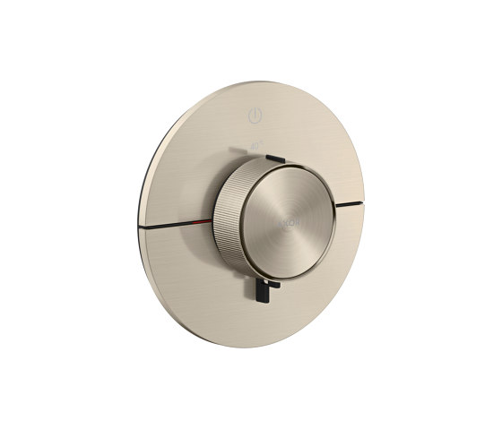 AXOR ShowerSelect ID Thermostat for concealed installation round for 1 function | Brushed Nickel | Shower controls | AXOR