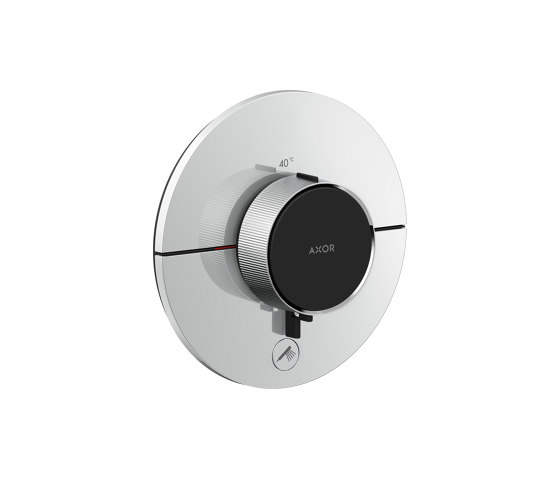 AXOR ShowerSelect ID Thermostat HighFlow Unterputz rund für 1 Verbraucher und einen zusätzlichen Abgang | Duscharmaturen | AXOR
