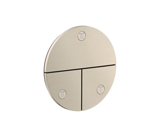 AXOR ShowerSelect ID Valve for concealed installation round for 3 functions | Brushed Nickel | Shower controls | AXOR