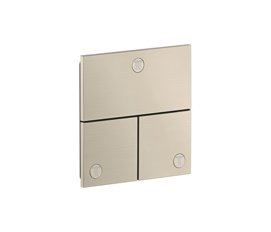 AXOR ShowerSelect ID Valve for concealed installation square for 3 functions | Brushed Nickel | Shower controls | AXOR