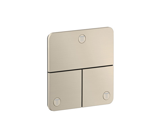 AXOR ShowerSelect ID Valve for concealed installation SoftSquare for 3 functions | Brushed Nickel | Shower controls | AXOR