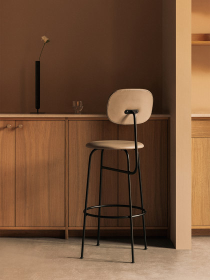 Afteroom Bar Chair Plus | Black Base | Veneer Seat and Back | Black | Bar stools | Audo Copenhagen