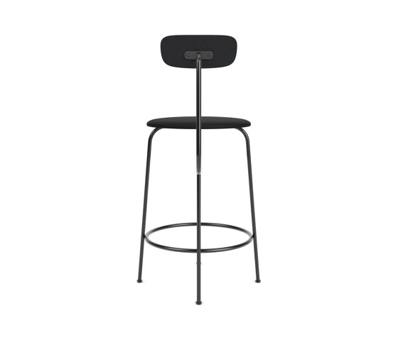 Afteroom Counter Chair | Black Base | Upholstered Seat, Veneer Back | Sierra - Black, 1001 | Black | Counterstühle | Audo Copenhagen