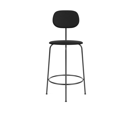 Afteroom Counter Chair Plus | Black Base | Fully Upholstered | Sierra - Black, 1001 | Counterstühle | Audo Copenhagen