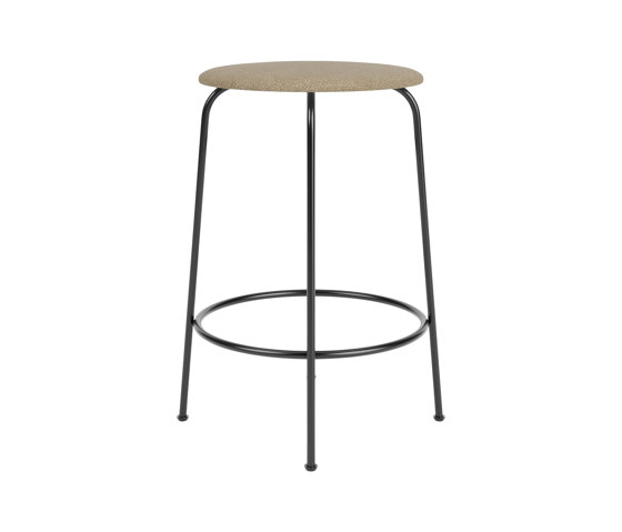 Afteroom Counter Stool, Upholstered Seat | Audo Bouclé - Beige 02 | Counter stools | Audo Copenhagen