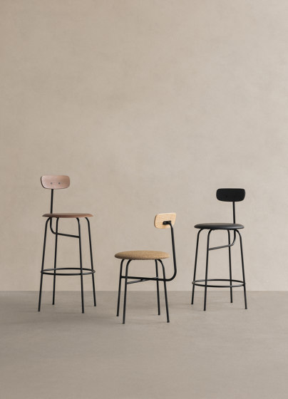 Afteroom Dining Chair | Black Base | Veneer Seat and Back | Black | Sillas | Audo Copenhagen