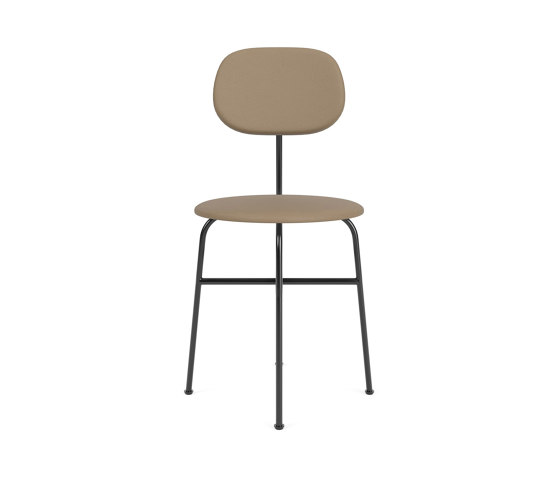 Afteroom Dining Chair Plus | Black Base | Upholstered Seat and Back | Sierra - Stone, 1611 | Chairs | Audo Copenhagen