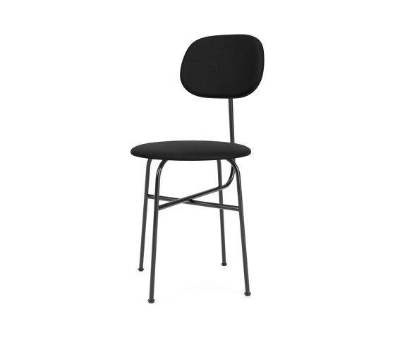 Afteroom Dining Chair Plus | Black Base | Upholstered Seat and Back | Sierra - Black, 1001 | Stühle | Audo Copenhagen