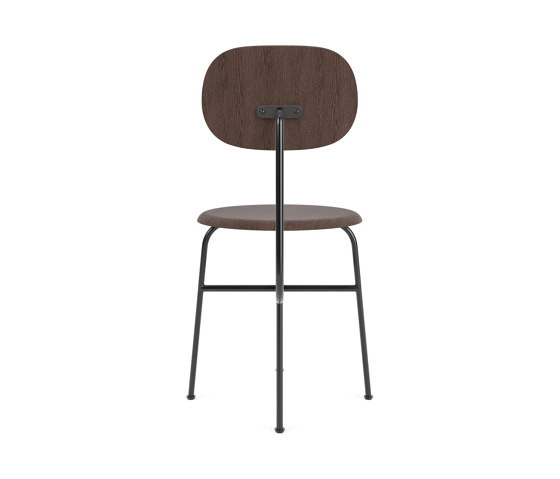 Afteroom Dining Chair Plus | Black Base | Veneer Seat and Back | Dark Stained Oak | Stühle | Audo Copenhagen