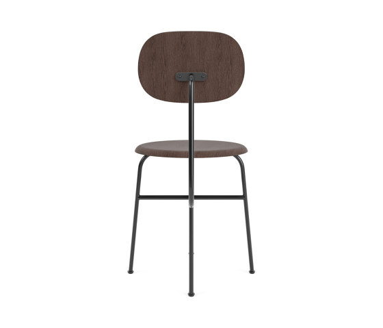 Afteroom Dining Chair Plus | Black Base | Veneer Seat and Back | Dark Stained Oak | Sedie | Audo Copenhagen