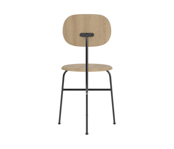 Afteroom Dining Chair Plus | Black Base | Veneer Seat and Back | Natural Oak | Sedie | Audo Copenhagen