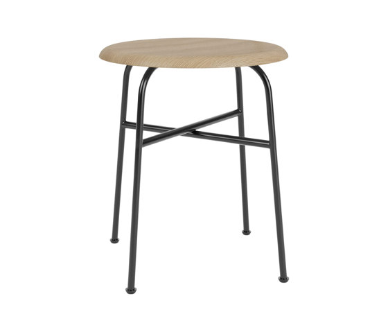 Afteroom Stool | Veneer | Black - Natural Oak | Taburetes | Audo Copenhagen