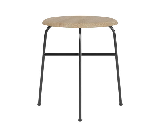 Afteroom Stool | Veneer | Black - Natural Oak | Taburetes | Audo Copenhagen