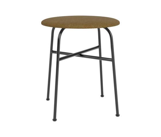 Afteroom Stool, Upholstered Seat | Audo Bouclé - Gold 06 | Taburetes | Audo Copenhagen