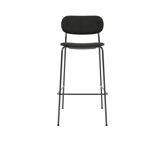 Co Bar Chair | Fully Upholstered | Re-wool - Black, 0198 | Bar stools | Audo Copenhagen