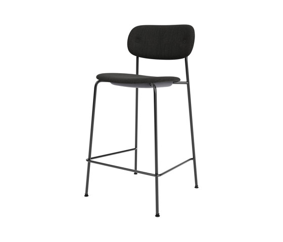 Co Counter Chair | Fully Upholstered | Re-wool - Black, 0198 | Bar stools | Audo Copenhagen