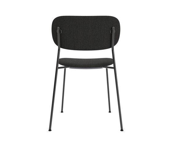 Co Dining Chair | Black Base | Upholstered Seat and Back | Re-wool - Black 0198 | Chairs | Audo Copenhagen