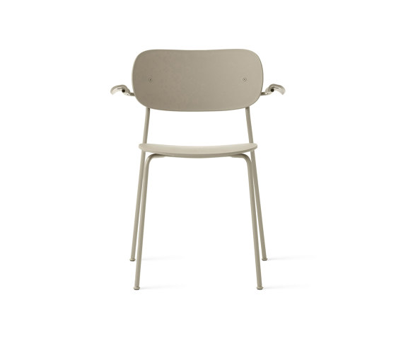 Co Dining Chair w. Armrest | Plastic Seat and Back | Olive | Chairs | Audo Copenhagen