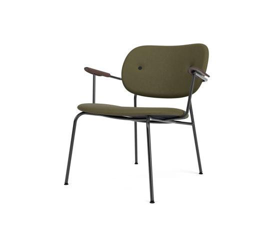 Co Lounge Chair W/Armrest, Upholstered Seat and Back | Sierra - Army 0441 | Dark Stained Oak | Armchairs | Audo Copenhagen