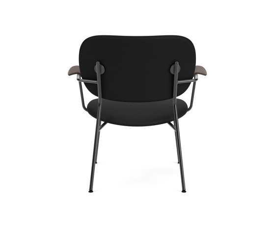 Co Lounge Chair W/Armrest, Upholstered Seat and Back | Sierra - Black, 1001 | Dark Stained Oak | Sillones | Audo Copenhagen